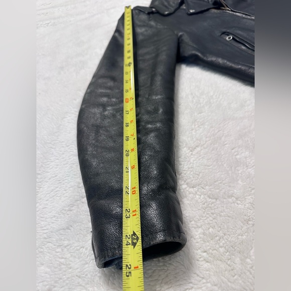 Excelled Vintage Classic Biker Leather Jacket - Picture 11 of 13